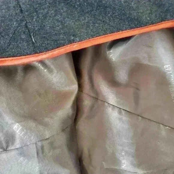 ELLEN TRACY black and olive green  trench size xs. - Picture 9 of 11